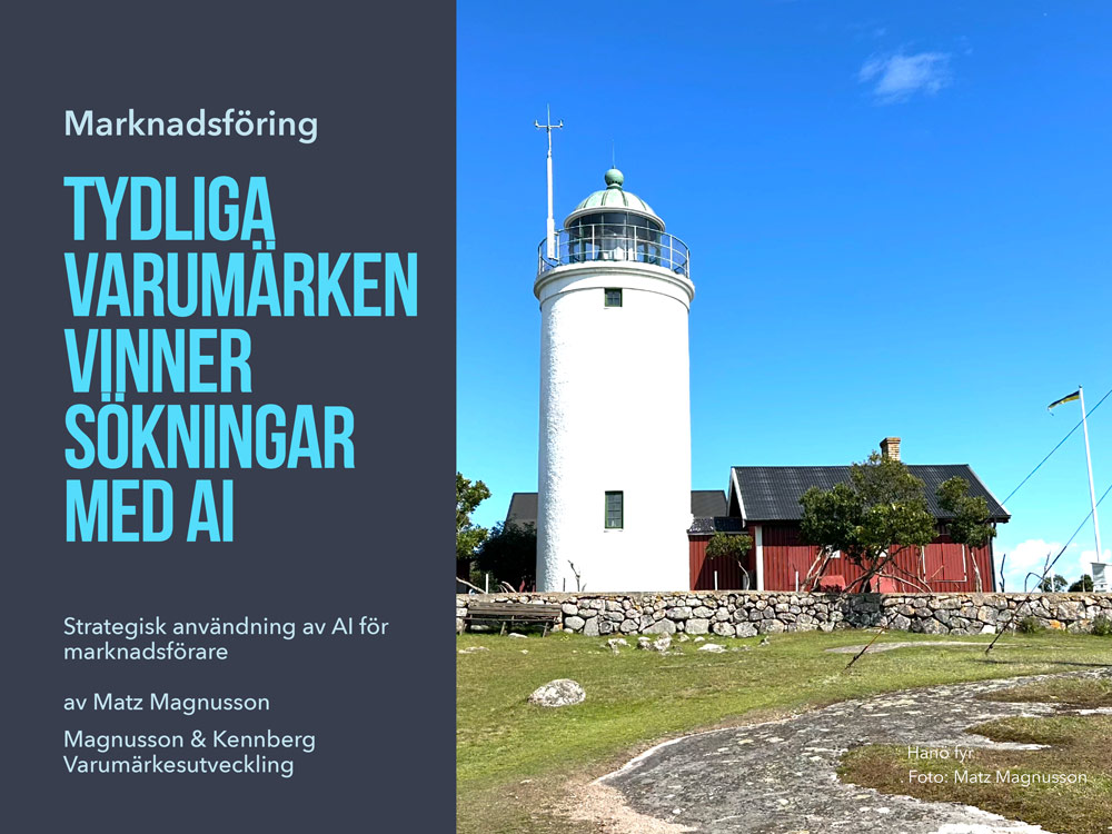 Tydliga varumärken vinner sökningar med AI